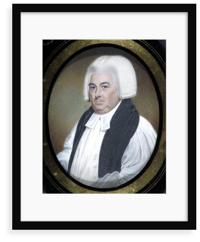 Miniature of Samuel Horsley (1733-1806) by Walter Stephens Lethbridge