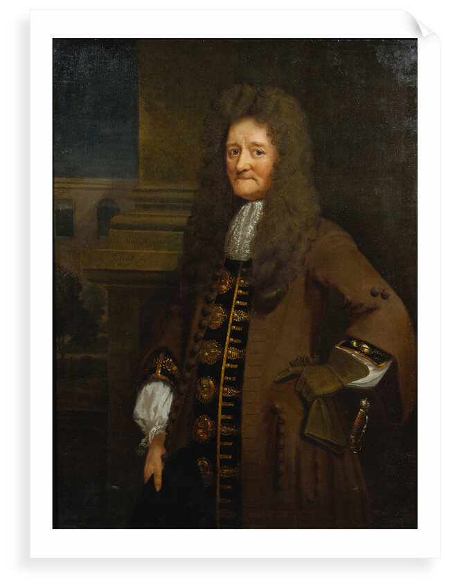 Portrait of Paul Rycault (1629-1700) by Hans Hinrich Rundt
