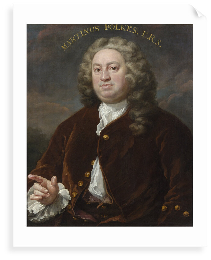 Portrait of Martin Folkes (1690-1754) by William Hogarth