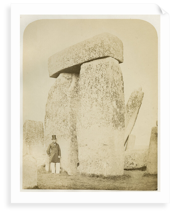 'Stonehenge. Trilithon (B) on the left of the altar stone' by Henry James