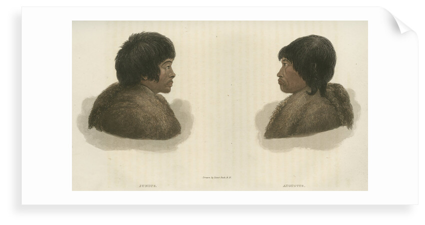 Portrait of Tattannoeuck and Hoeootoerock by Edward Francis Finden