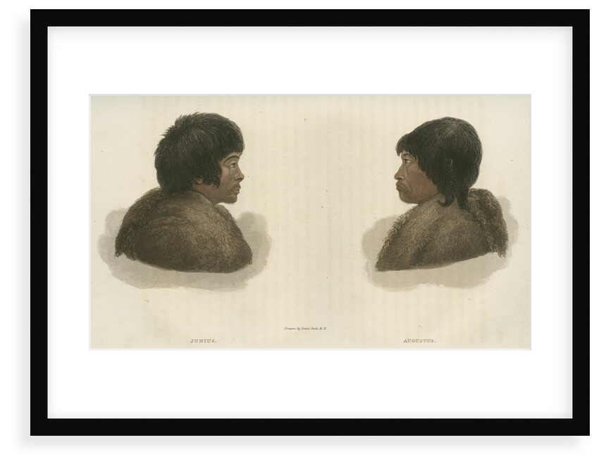 Portrait of Tattannoeuck and Hoeootoerock by Edward Francis Finden