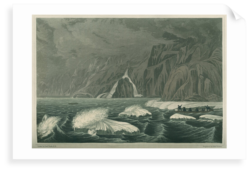 'Expedition doubling Cape Barrow, July 25 1821' by Edward Francis Finden