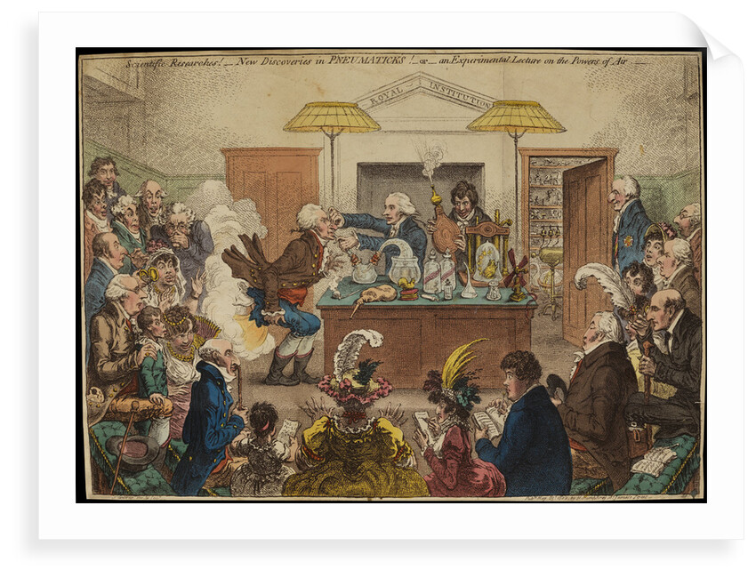 'Scientific Researches!' [Royal Institution lecture] by James Gillray