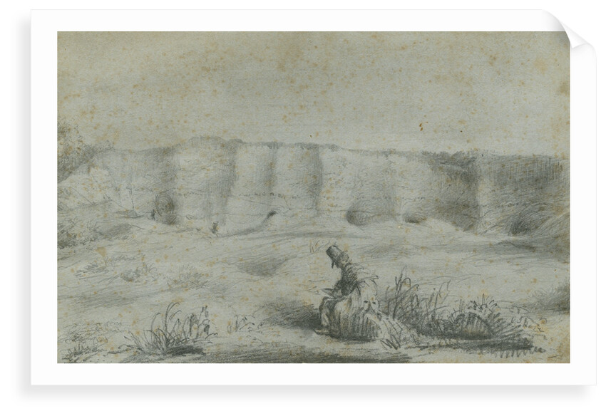 Geologist in a chalk pit by George John Rose