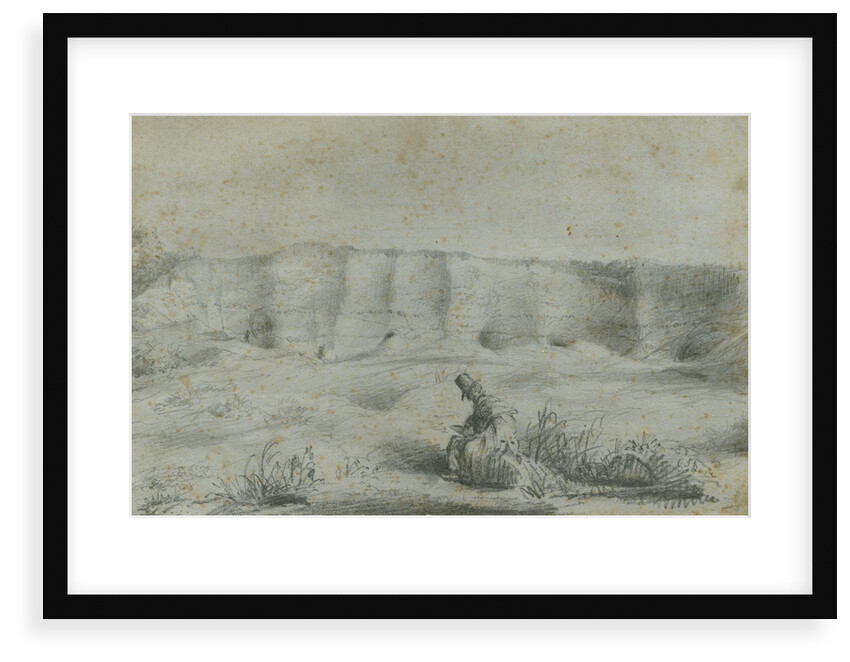 Geologist in a chalk pit by George John Rose
