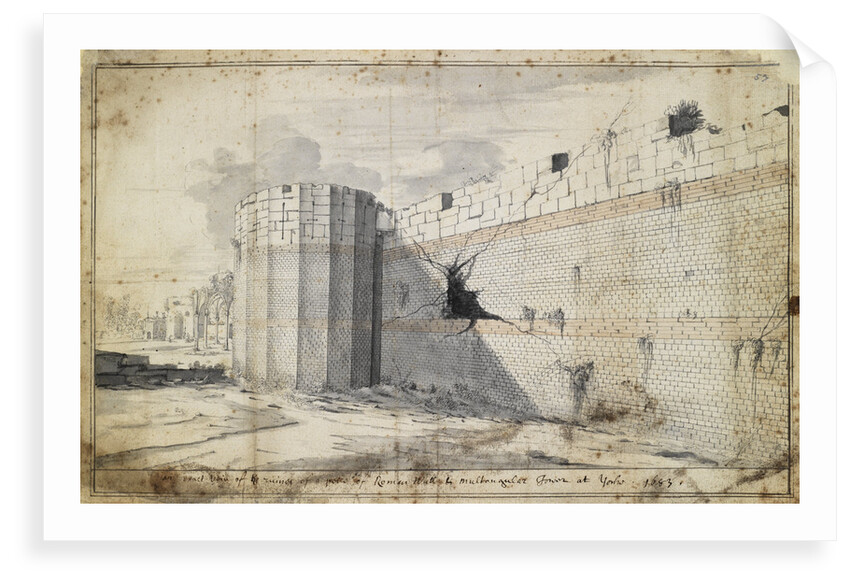 The Roman wall at York by Martin Lister