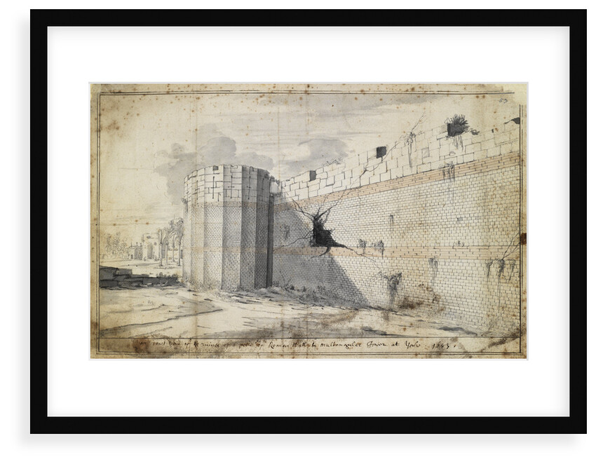 The Roman wall at York by Martin Lister
