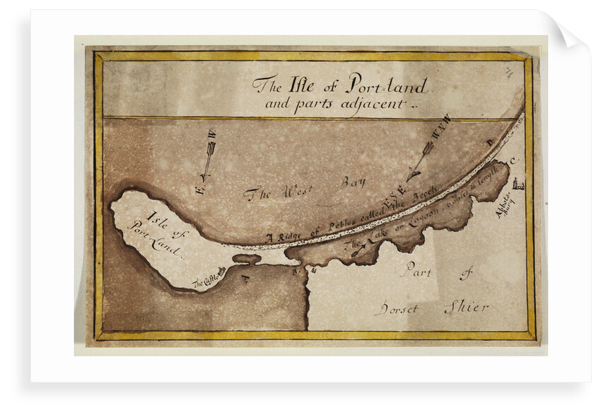 Map of the Isle of Portland by Anonymous