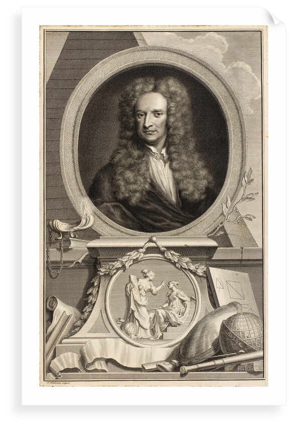 Portrait of Isaac Newton (1642-1727) by Jacobus Houbraken