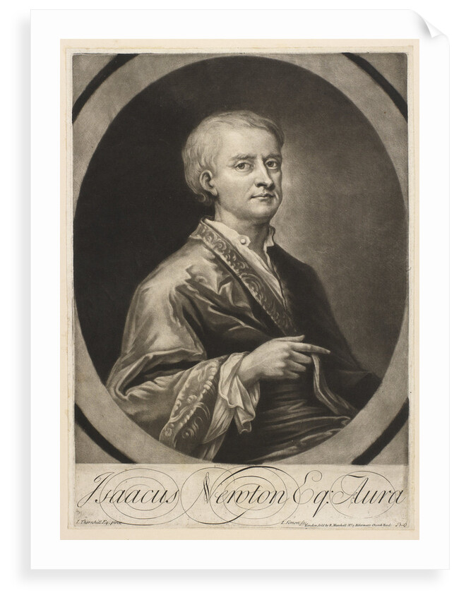 Portrait of Isaac Newton (1642-1727) by Jean Simon