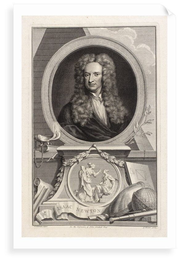 Portrait of Isaac Newton (1642-1727) by Jacobus Houbraken
