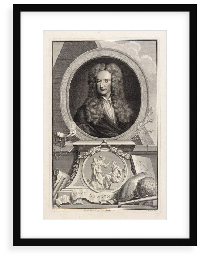 Portrait of Isaac Newton (1642-1727) by Jacobus Houbraken