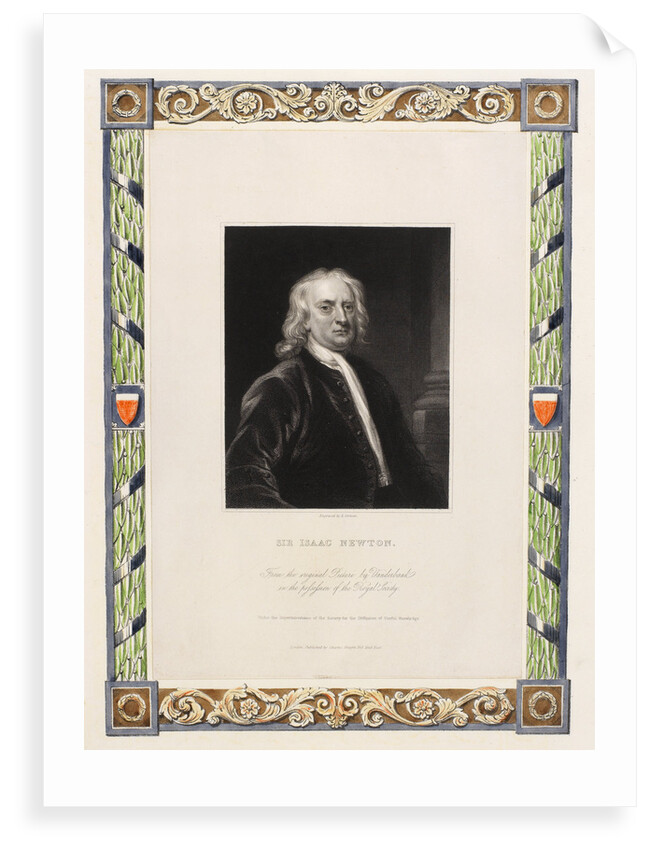 Portrait of Isaac Newton (1642-1727) by Edward Scrimm