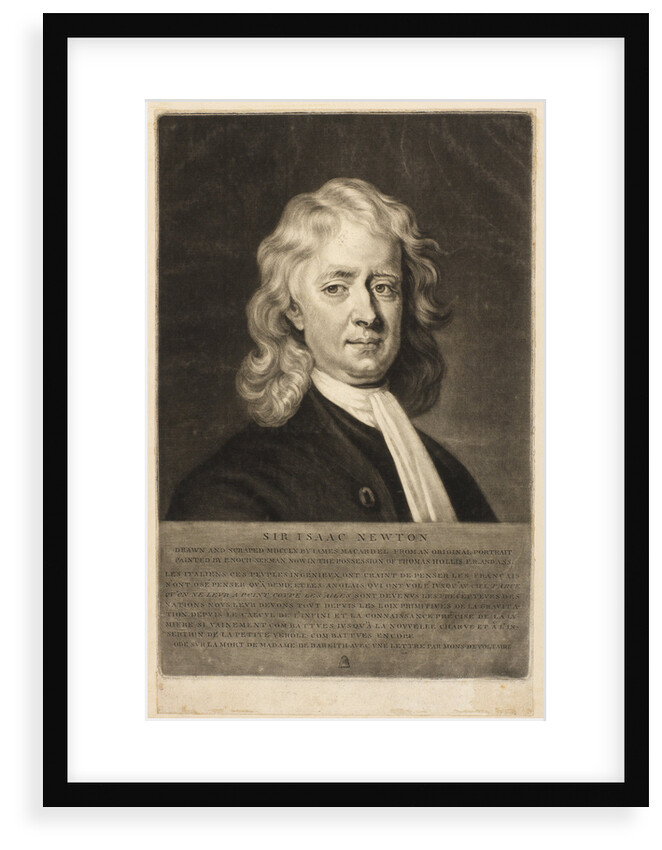Portrait of Isaac Newton (1642-1727) by James McArdell