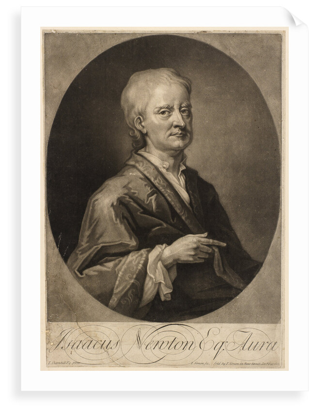 Portrait of Isaac Newton (1642-1727) by Jean Simon
