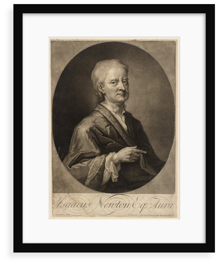 Portrait of Isaac Newton (1642-1727) by Jean Simon