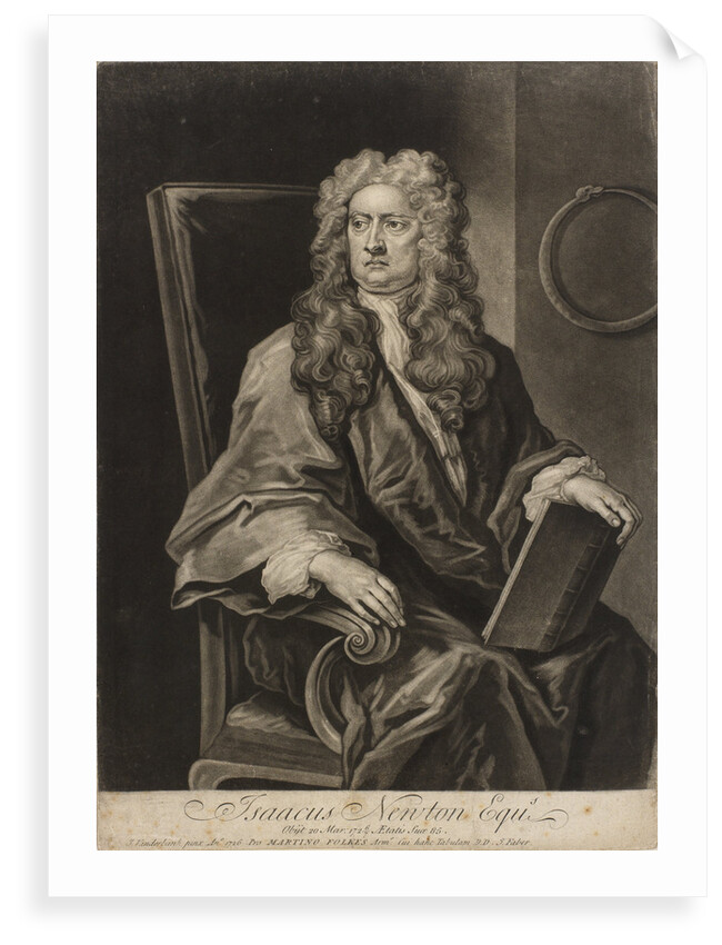 Portrait of Isaac Newton (1642-1727) by John Faber the Younger
