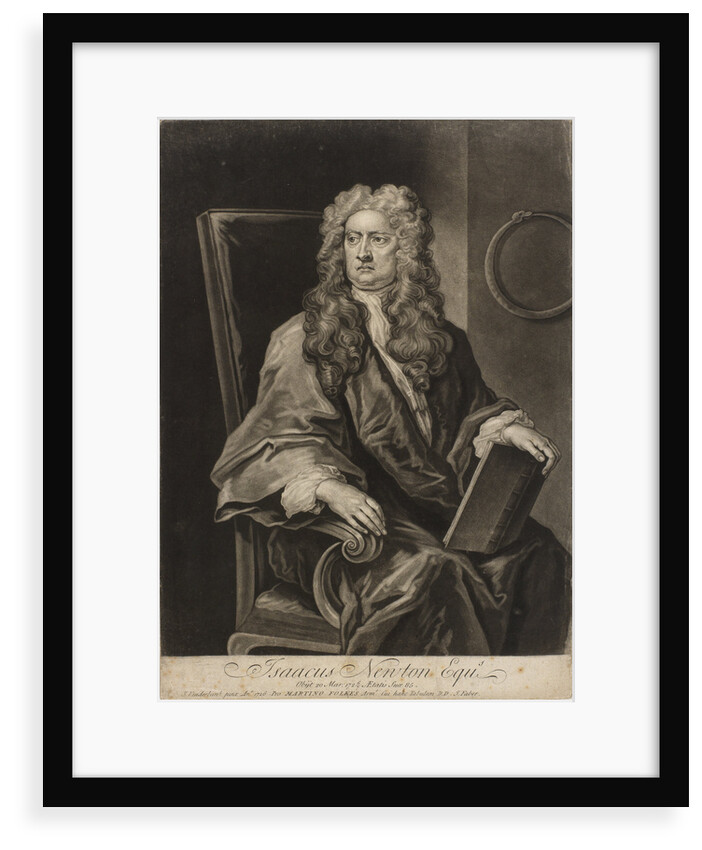 Portrait of Isaac Newton (1642-1727) by John Faber the Younger