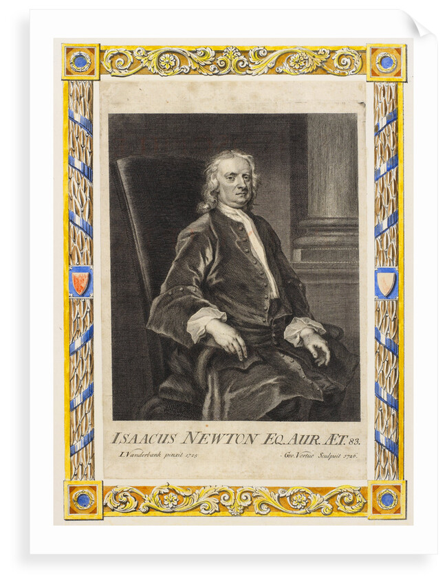Portrait of Isaac Newton (1642-1727) by George Vertue