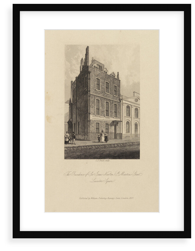 Sir Isaac Newton's house in Leicester Square by Charles John Smith