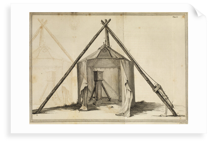 Shelton regulator in canvas observatory by James Basire the elder
