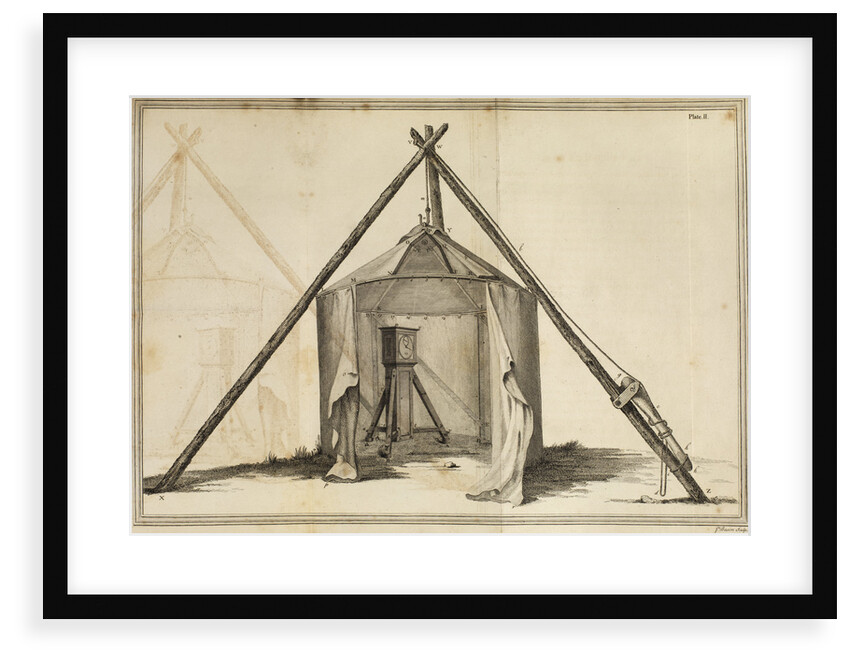 Shelton regulator in canvas observatory by James Basire the elder