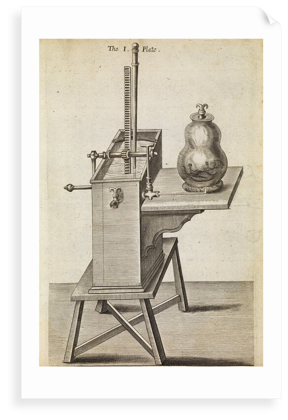 Boyle's second air pump by Anonymous