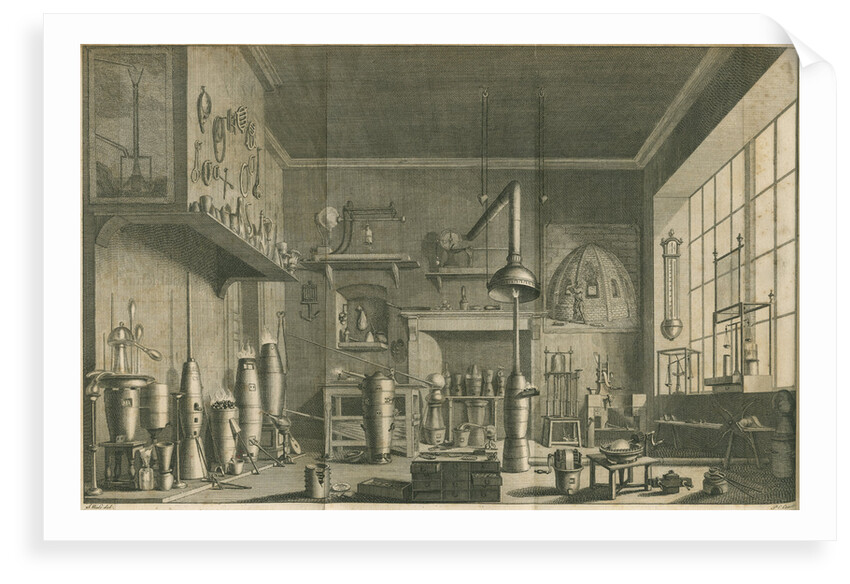 A chemistry laboratory by Pierre-Charles Canot