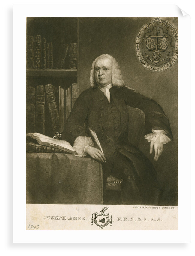 Portrait of Joseph Ames (1689-1759) by Thomas Hodgetts