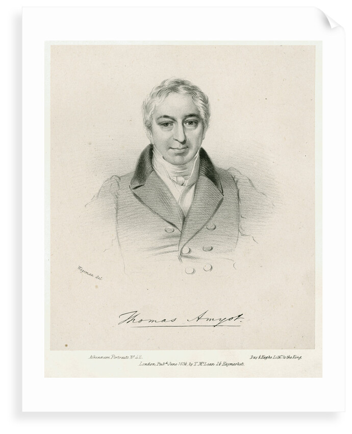 Portrait of Thomas Amyot (1775-1850) by Day & Haghe