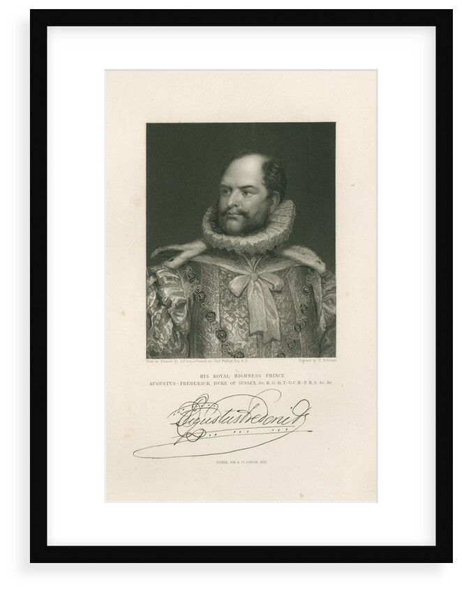 Portrait of Prince Augustus Frederick, Duke of Sussex (1773-1843) by Henry Robinson