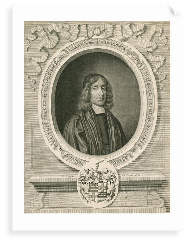 Portrait of Ralph Bathurst (1620-1704) by David Loggan
