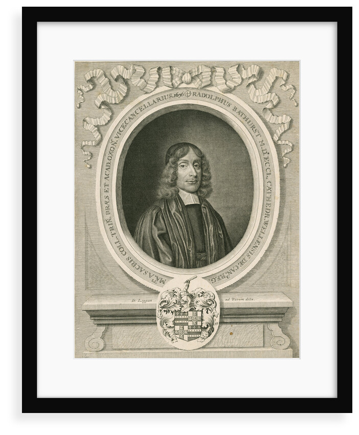 Portrait of Ralph Bathurst (1620-1704) by David Loggan