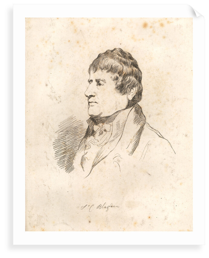 Portrait of Charles Blagden (1748-1820) by Mary Dawson Turner