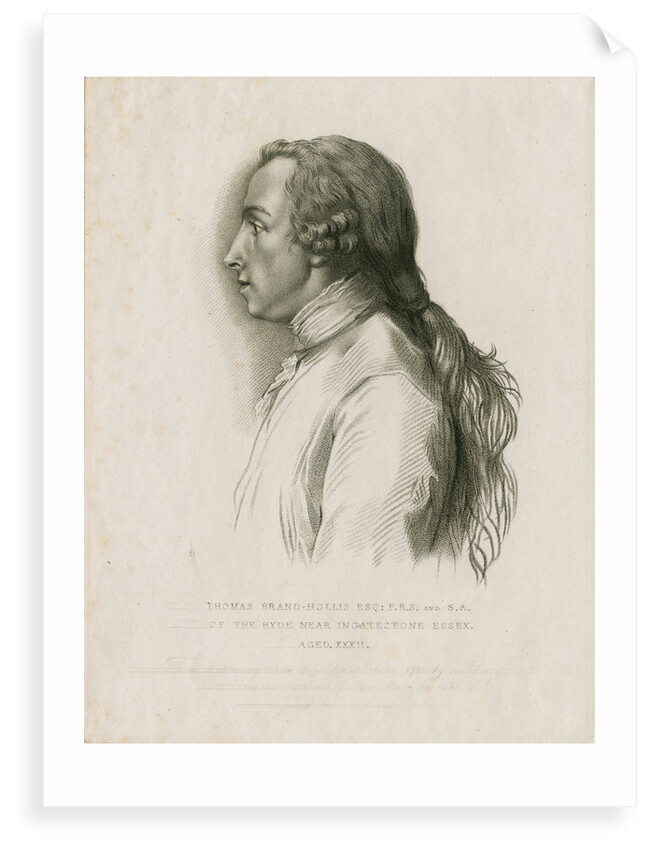 Portrait of Thomas Brand Hollis (1714-1804) by E Bocquet