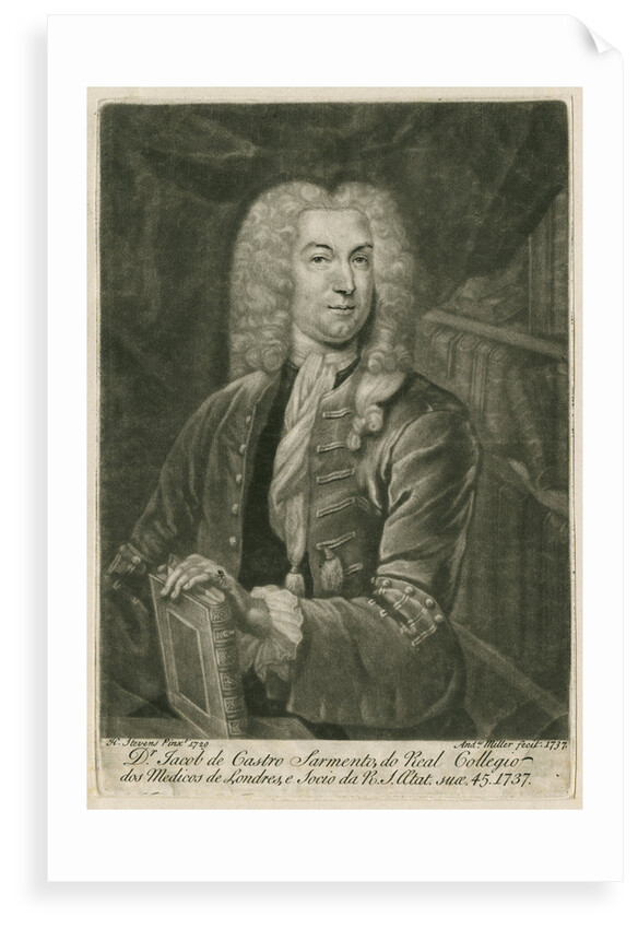 Portrait of Jacob de Castro-Sarmento (1692-1762) by Andrew Miller