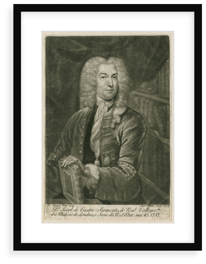 Portrait of Jacob de Castro-Sarmento (1692-1762) by Andrew Miller