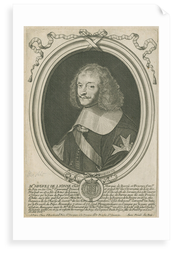Portrait of Hughes de Lionne (1611-1671) by Nicholas de Larmessin II