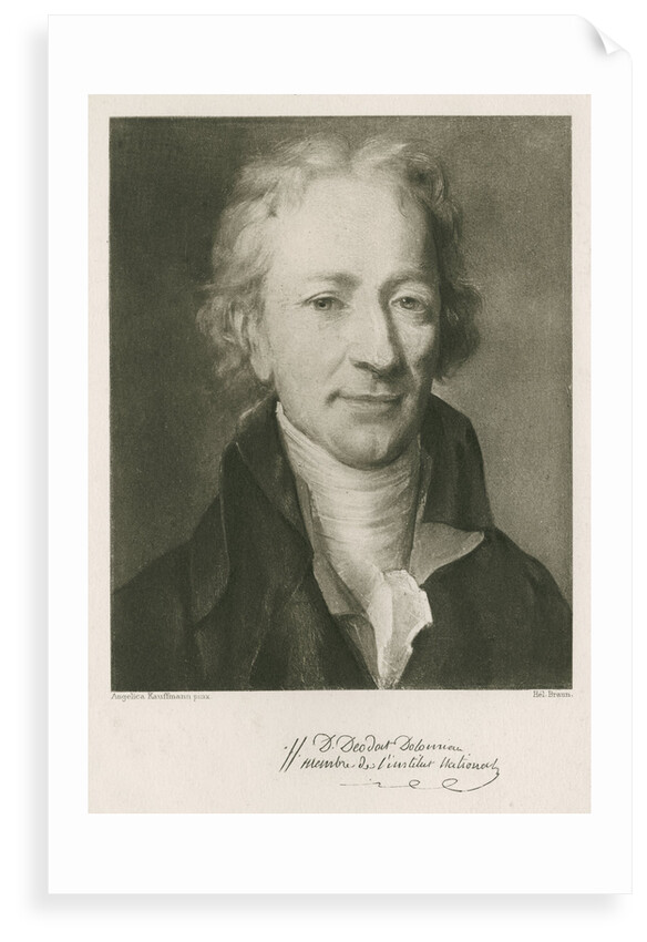 Portrait of Dieudonne Sylvain Guy Tancrede de Dolomieu (1750-1801) by Braun