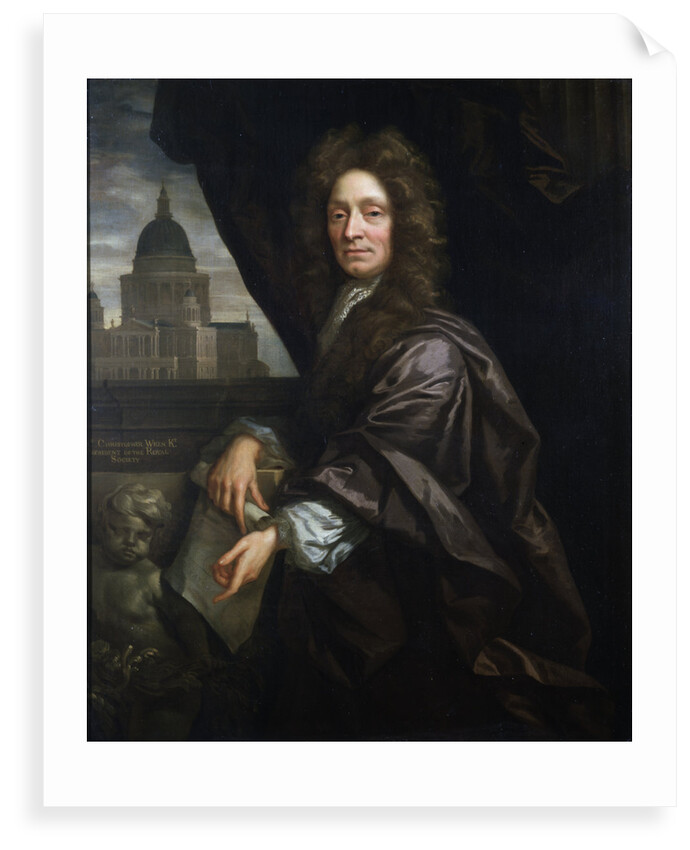 Portrait of Christopher Wren (1632-1723) by John Closterman