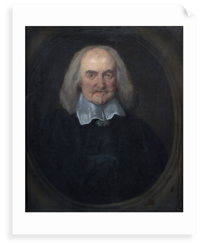 Portrait of Thomas Hobbes (1588-1679) by Jan Baptist Jaspers