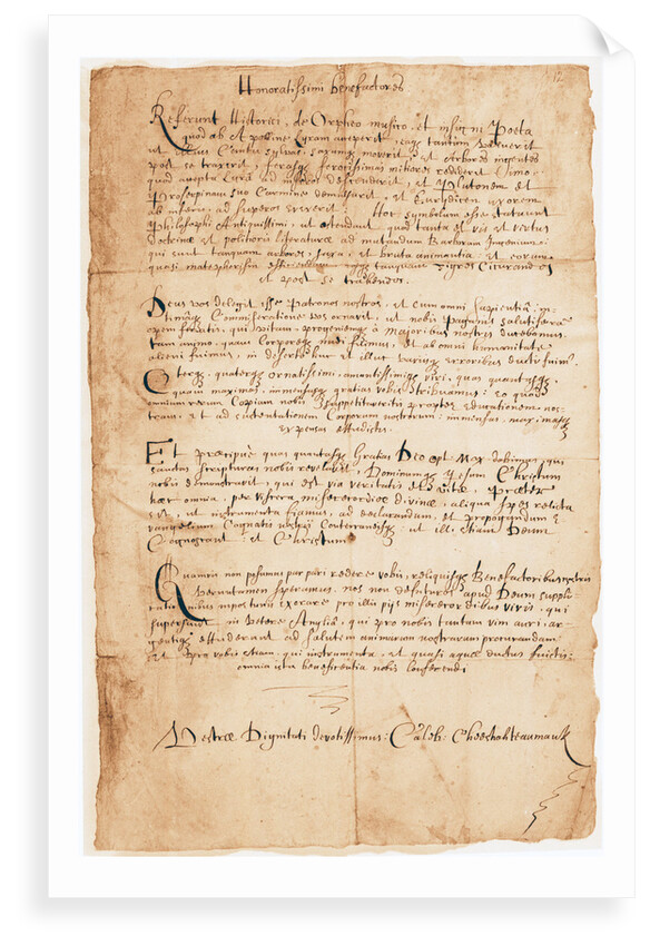 Letter from Caleb Cheeshahteaumauk to Robert Boyle by Caleb Cheeshahteaumauk