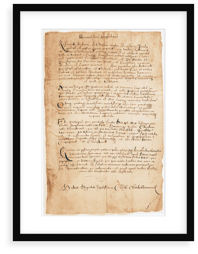 Letter from Caleb Cheeshahteaumauk to Robert Boyle by Caleb Cheeshahteaumauk