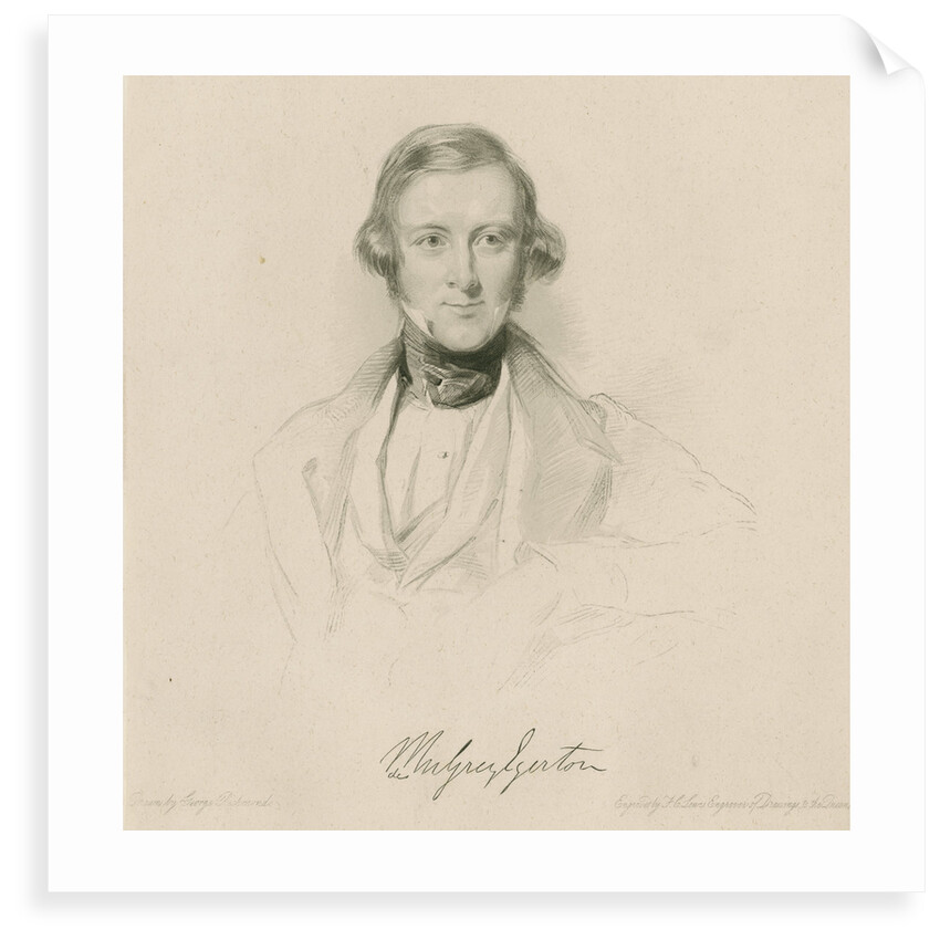 Portrait of Philip de Malpas Grey Egerton (1806-1881) by Frederick Christian Lewis I