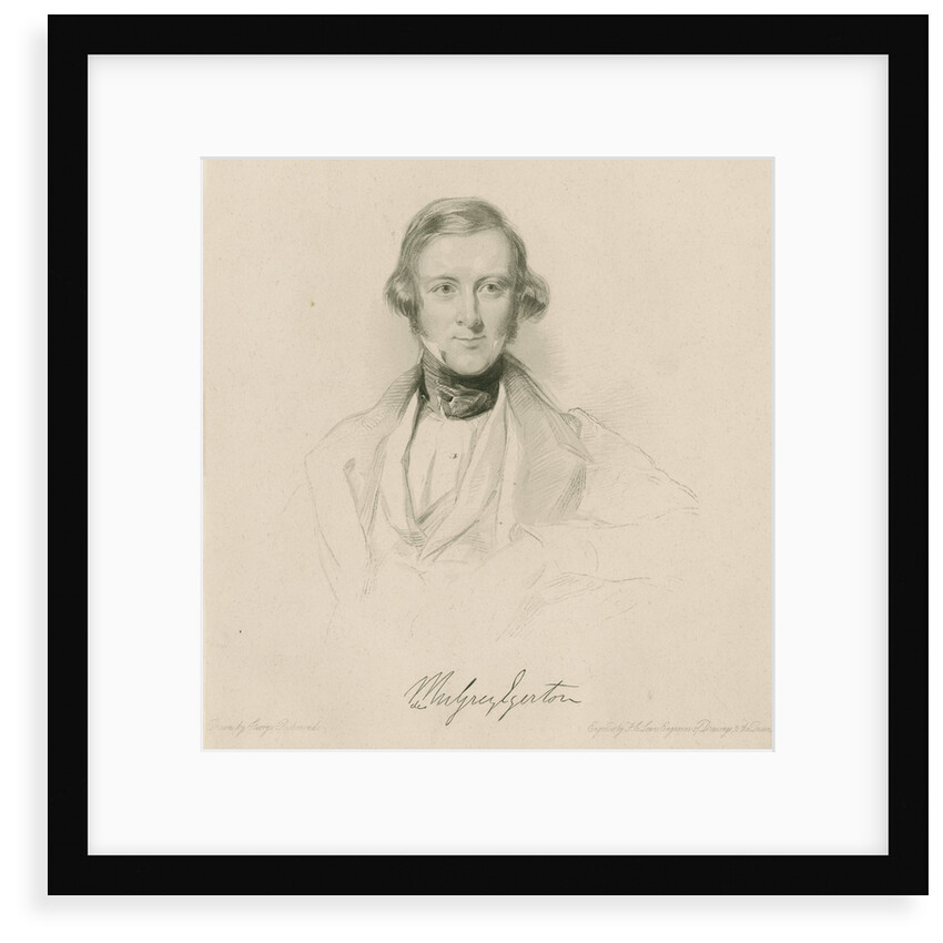 Portrait of Philip de Malpas Grey Egerton (1806-1881) by Frederick Christian Lewis I