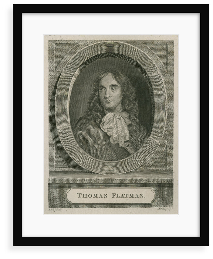 Portrait of Thomas Flatman (1635-1688) by Anthony Walker