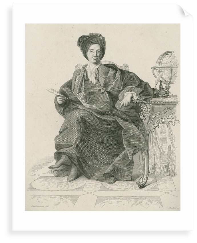 Portrait of Bernard le Bovier de Fontenelle (1657-1757) by Leonie Lacoste Chollet