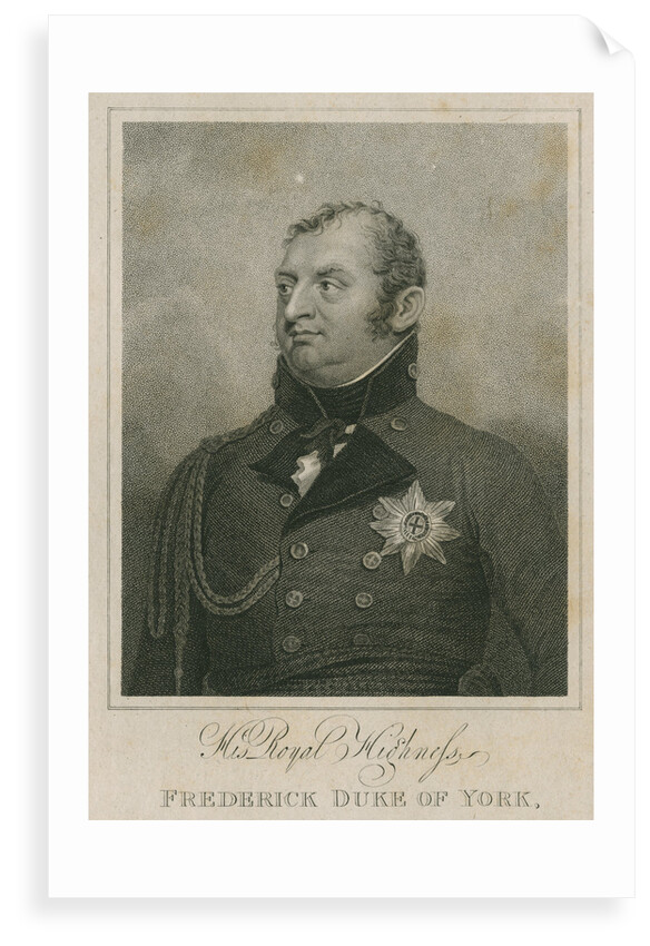 Portrait of Frederick, Prince, Duke of York and Albany (1763-1827) by Henry Richard Cook