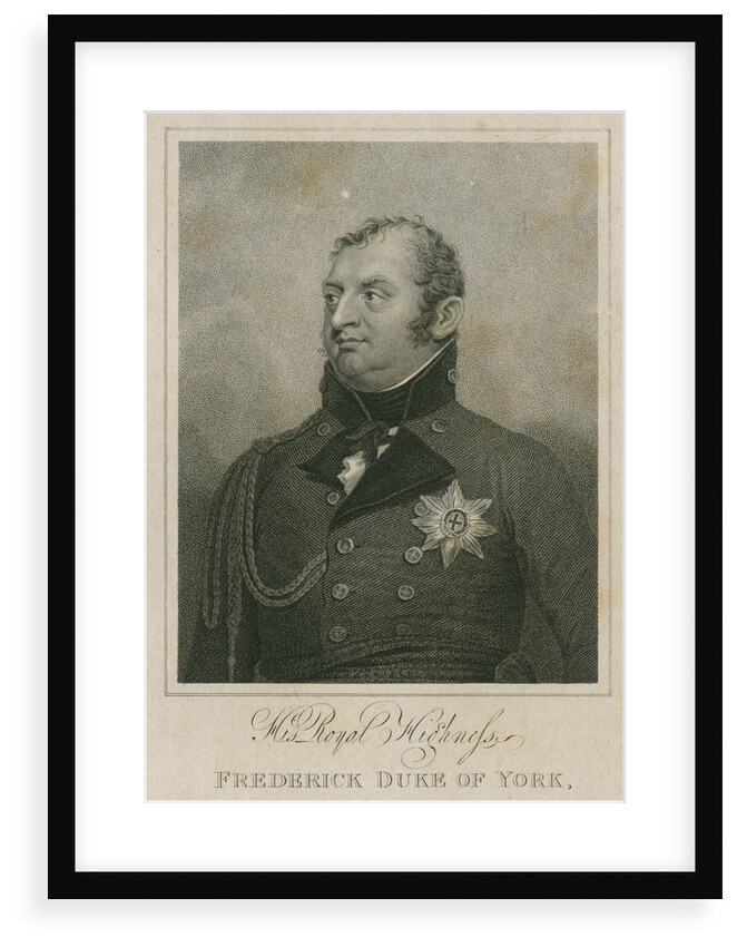 Portrait of Frederick, Prince, Duke of York and Albany (1763-1827) by Henry Richard Cook